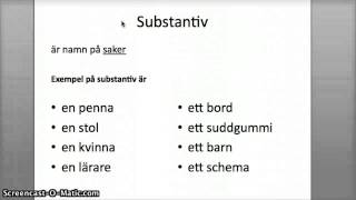 Grammatik  första lektionen [upl. by Niltac642]