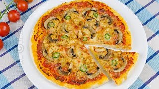 Pizza cu pui si ciuperci  JamilaCuisine [upl. by Aisenat]