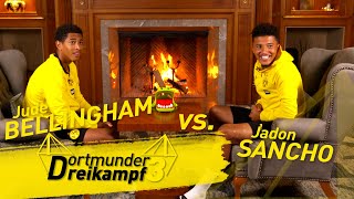 Jude Bellingham vs Jadon Sancho The Dortmund Triathlon [upl. by Marigolda863]