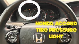 How To Turn Off Tire Pressure Light On A Honda Accord [upl. by Arraet]