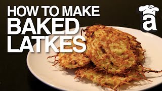 Healthy Baked Latkes  Cooking With Abbey [upl. by Hild]