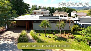 INCRÍVEL CASA TÉRREA  PORTEIRA FECHADA  ATIBAIA  SP [upl. by Celinda]