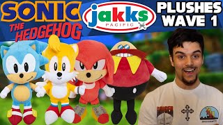 Sonic The Hedgehog JAKKS Pacific Plushies Wave 1 Review amp Analysis [upl. by Babita]