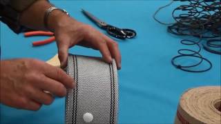 Upholstery Basics Using Webbing in Upholstery Part I Overview [upl. by Stalker]