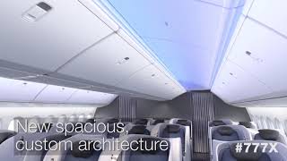 Boeing 777X Interior Cabin Design [upl. by Saimon]