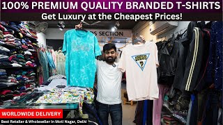 100 Premium Quality Branded TShirts  100 Original Luxury Export Surplus amp Discount Upto 95 [upl. by Hwu244]