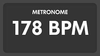 178 BPM  Metronome [upl. by Nonez]