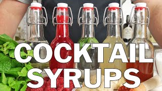 5 x Essential syrups for making cocktails [upl. by Kcire]