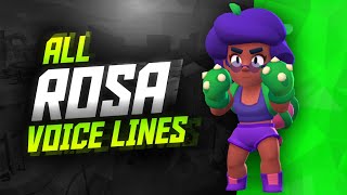 ROSA Voice Lines  Brawl Stars [upl. by Hindu]