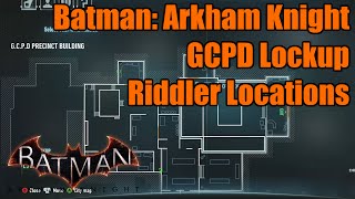 Batman Arkham Knight GCPD Riddler Trophies amp Riddles HD60 [upl. by Aiset]