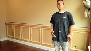 Recessed Panel Wainscoting Installation  How to Install [upl. by Naujahs260]