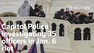 Capitol Police investigating 35 officers in Jan 6 riot [upl. by Findley]