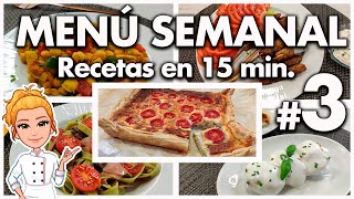 💚 MENÚ SEMANAL Económico y Súper RÁPIDO nº 3 💚 Recetas Fáciles y Deliciosas 😋 Meal Prep Semanal [upl. by Einwat]