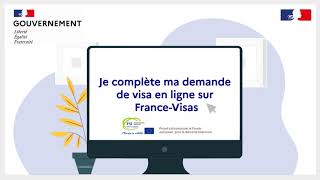 FranceVisas  Compléter votre demande de visa en ligne [upl. by Solenne976]