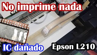 😁Porque no imprime nada imprime en blanco  Epson L210 [upl. by Eseela]