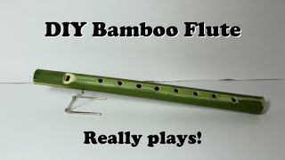 DIY Bamboo Flute Simple and free [upl. by Loy]