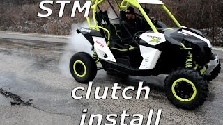 STM install on a CanAm Maverick burnouts donuts and mud mayhem [upl. by Eelasor]