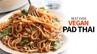 Vegan Pad Thai  A healthy vegetarian recipe with pantry ingredients [upl. by Aniles299]