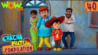 Chacha Bhatija  Compilation 40  Funny Animated Stories  Wow Kidz [upl. by Belamy]