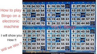 How to play Bingo on a electronic machine [upl. by Rochester]