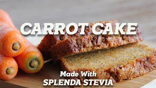 Classic Carrot Cake  Made with Splenda Stevia [upl. by Illona]