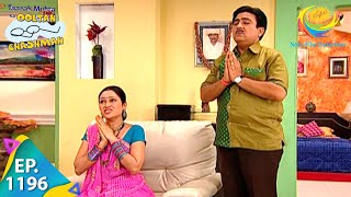 Taarak Mehta Ka Ooltah Chashmah  Episode 1196  Full Episode [upl. by Yhotmit618]