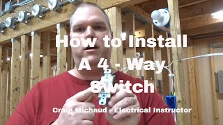 4way switch Install Beginners [upl. by Trovillion]