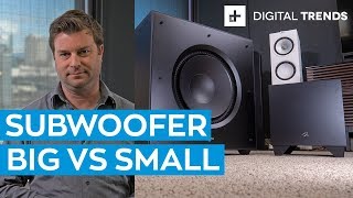 Big Subwoofer vs Small Subwoofer Comparison [upl. by Ayotan]