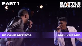 Bryan Bautista vs Malik Heard quotIts a Mans Mans Mans Worldquot The Voice Season 10 Part 12 [upl. by Eneg98]