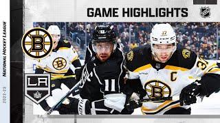 Bruins  Kings 15  NHL Highlights 2023 [upl. by Ierbua]