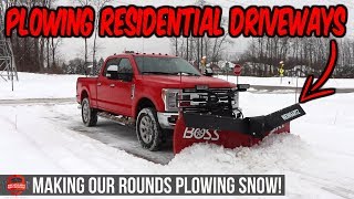 Plowing Snow And Clearing Our Residential Driveways  More Snow Plowing Footage [upl. by Pastelki]