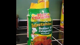 Tony Chacheres Injectable Marinade Review [upl. by Yclehc163]