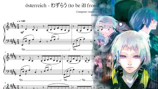 österreich  わずらう to be ill from piano arrangementsheets [upl. by Helbonnah]