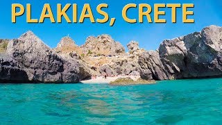 The BEST of PLAKIAS CRETE  Beautiful Crete Beaches [upl. by Adore]