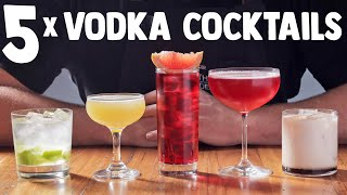 5 x Easy Vodka Cocktails part 1 [upl. by French529]