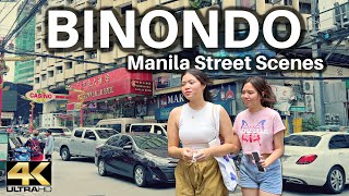 Binondo MANILA Street Walking 4K [upl. by Kingsley584]