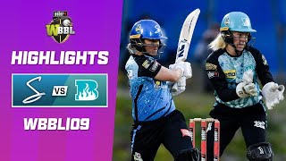 Adelaide Strikers v Brisbane Heat  WBBL09 [upl. by Notsreik]