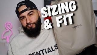 FEAR OF GOD ESSENTIALS HOODIE  Sizing amp Fit  How To Style [upl. by Ggerc]