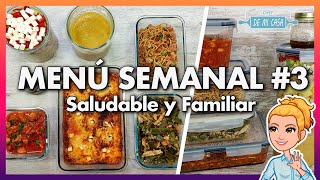 💚 Menú SEMANAL ECONÓMICO y SALUDABLE 3 🕒 Cocina en 2 Horas para Toda la Semana 😋 Meal Prep [upl. by Charlie13]