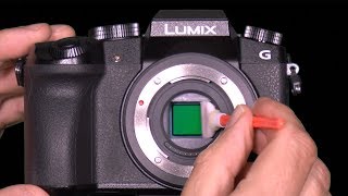 Sensor Cleaning Panasonic Lumix Mirrorless Camera DIY [upl. by Fleur]