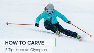 HOW TO CARVE  Ski better with these 3 TIPS [upl. by Orutra]