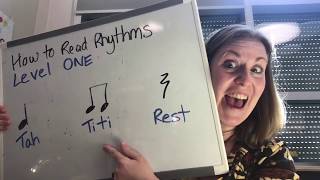 How to read rhythms Level 1 Ta Titi Rest [upl. by Daveta]