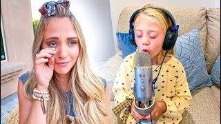 Everleigh Records Emotional Song For Her Mom Leaving Her In Tears [upl. by Alhan]