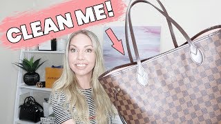 How To Clean Louis Vuitton Bag In 5 Minutes NEVERFULL HANDBAG [upl. by Placida907]