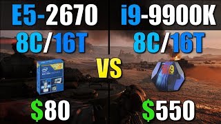 Intel Xeon E5 2670 vs i9 9900K [upl. by Trinetta]