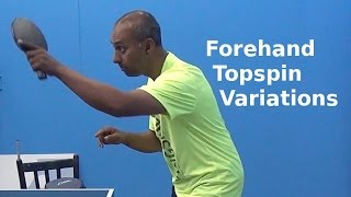 Forehand Topspin Variations  Table Tennis  PingSkills [upl. by Nael]