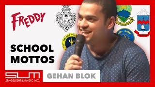 Sri Lankan School Mottos And What They Actually Mean  Gehan Blok at Freddy [upl. by Nguyen]