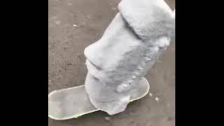 moyai skateboard 🔥🔥🔥👍👍👍 but with moyai sound effects [upl. by Merwyn761]