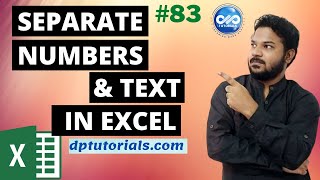 How To Separate Numbers From Text In Excel  Excel Tips amp Tricks  dptutorials [upl. by Mia]