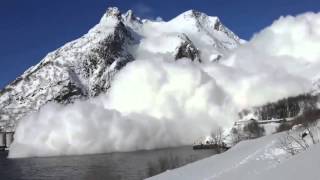 Worlds Biggest Avalanche  2 contrasting views [upl. by Suidaht]